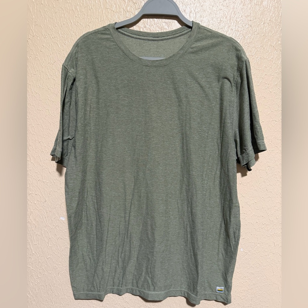 Vuori Short Sleeve‎ Ponto Performance Tee Green Mens Gym Comfort Casual Size XL